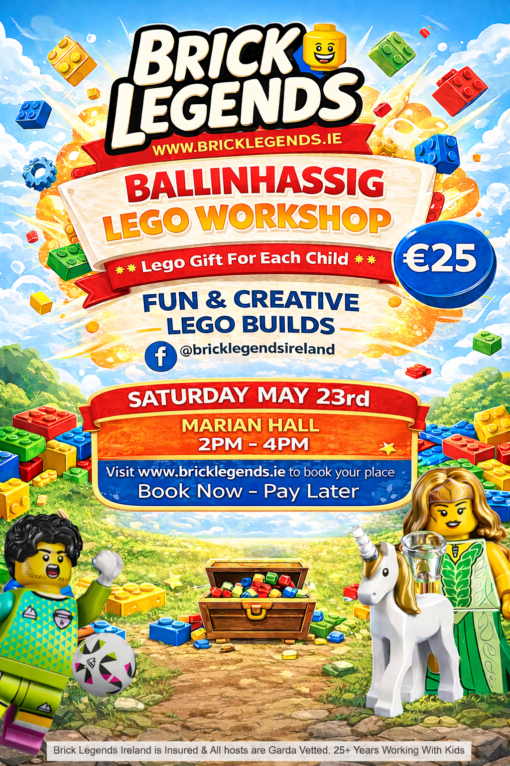 Brick Legends Ireland - Lego Workshop<BR>Marian Hall - Ballinhassig